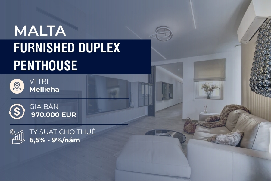 MELLIEHA, FURNISHED DUPLEX PENTHOUSE