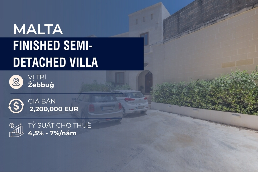ZEBBUG, FINISHED SEMI-DETACHED VILLA